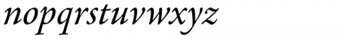 Agmena Paneuropean Italic Font LOWERCASE