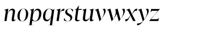 Agna Display Book Italic Font LOWERCASE