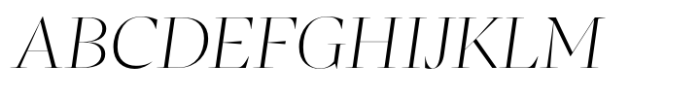 Agna Display Extralight Italic Font UPPERCASE