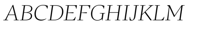 Agna Subhead Extralight Italic Font UPPERCASE