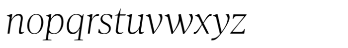 Agna Subhead Extralight Italic Font LOWERCASE