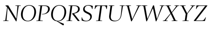 Agna Subhead Light Italic Font UPPERCASE