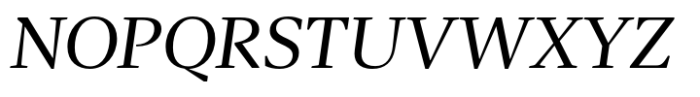 Agna Text Book Italic Font UPPERCASE