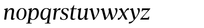 Agna Text Book Italic Font LOWERCASE