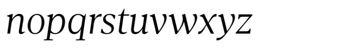 Agna Text Light Italic Font LOWERCASE