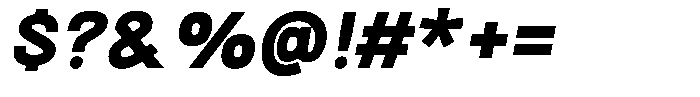 Agnar Heavy Italic Font OTHER CHARS
