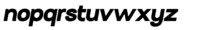 Agnar Heavy Italic Font LOWERCASE