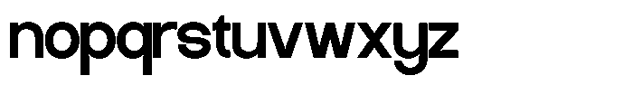 Agootack Font LOWERCASE