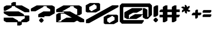 Agor Techno Regular Font OTHER CHARS