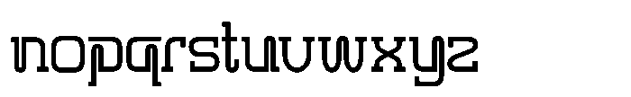 Agostia Font LOWERCASE