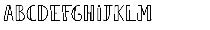 Agraph One Font UPPERCASE