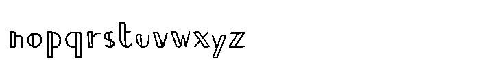 Agraph One Font LOWERCASE