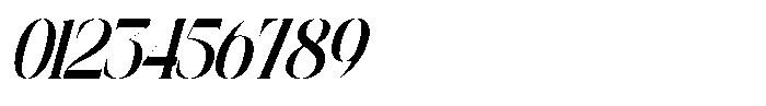 Agremail Modern Italic Font OTHER CHARS