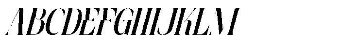 Agremail Modern Italic Font UPPERCASE