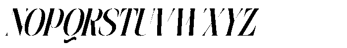 Agremail Modern Italic Font UPPERCASE