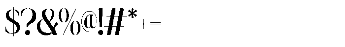 Agremail Modern Regular Font OTHER CHARS