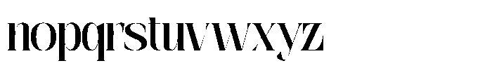 Agremail Modern Regular Font LOWERCASE