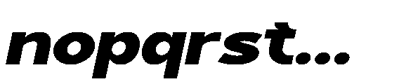 Agta Italic Font LOWERCASE