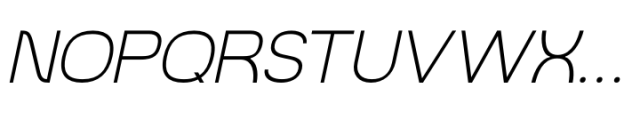 Ague Thin Italic Font UPPERCASE