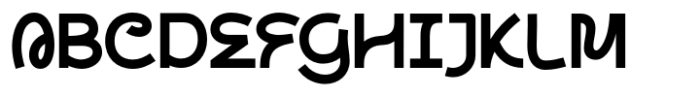 Aguilar Playful Display Font UPPERCASE