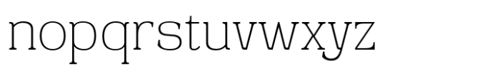 Agumony Thin Font LOWERCASE
