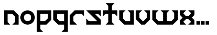 Agustonica Bold Font LOWERCASE