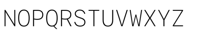 Agyx Mono Extralight Font UPPERCASE