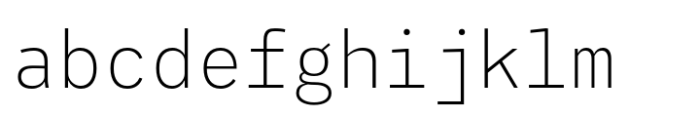 Agyx Mono Extralight FONT