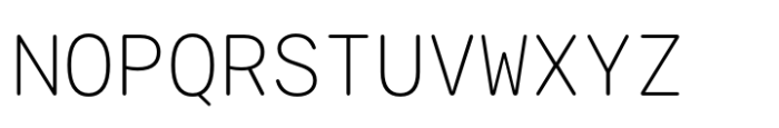 Agyx Mono Rounded Extralight Font UPPERCASE
