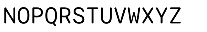 Agyx Mono Rounded Regular Font UPPERCASE