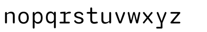 Agyx Mono Rounded Regular Font LOWERCASE