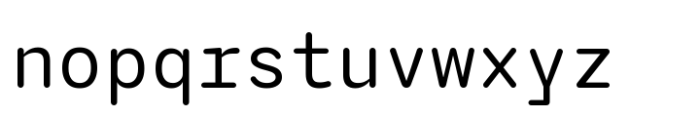 Agyx Mono Rounded Variable Font LOWERCASE