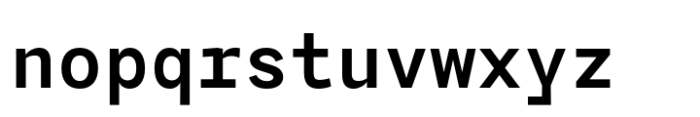 Agyx Mono Semibold Font LOWERCASE