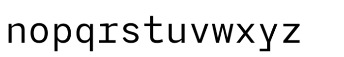 Agyx Mono Variable Font LOWERCASE