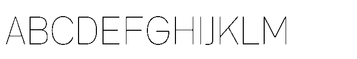 Agyx Sans Thin Font UPPERCASE