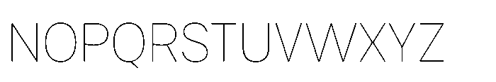 Agyx Sans Thin Font UPPERCASE