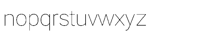Agyx Sans Thin Font LOWERCASE