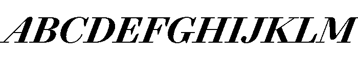 Agatha BlackItalic 51728235 Font UPPERCASE