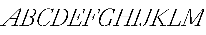 Agatha CondExtLtIta 0888f9ef Font UPPERCASE
