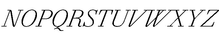 Agatha CondExtLtIta 0888f9ef Font UPPERCASE