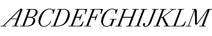 Agatha CondLightIta Ce536fff Font UPPERCASE