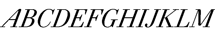 Agatha CondensedItalic 1703db76 Font UPPERCASE