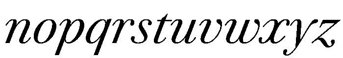 Agatha CondensedItalic 1703db76 Font LOWERCASE