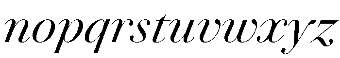 Agatha ContrastItalic A29100d2 Font LOWERCASE
