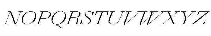 Agatha ExpExLtContrastIt 45546810 Font UPPERCASE