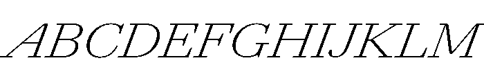 Agatha ExpExtLtIta E42a8fb7 Font UPPERCASE