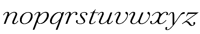 Agatha ExpLightIta B36e765a Font LOWERCASE