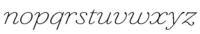 Agatha ExpThinIta 169ce78b Font LOWERCASE