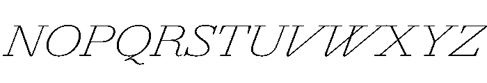 Agatha ExpThinIta 61b014a8 Font UPPERCASE