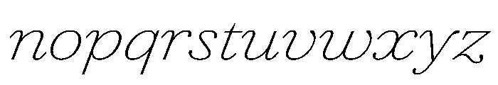 Agatha ExpThinIta 61b014a8 Font LOWERCASE
